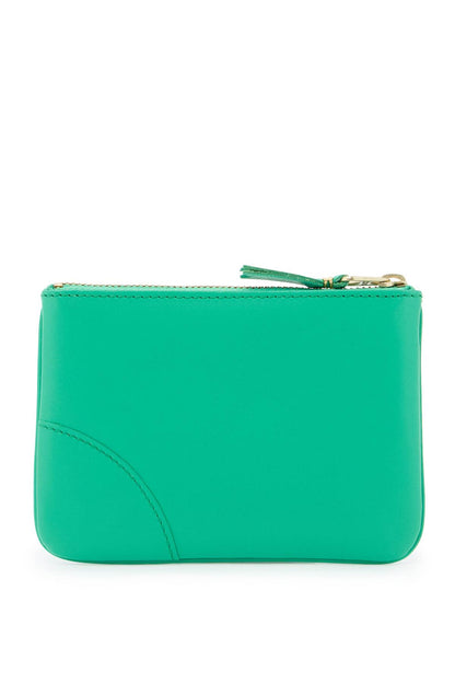 Small Smooth Leather Pouch  - Green