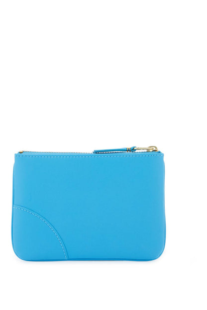 "classic Leather Mini Pouch For Everyday  - Light Blue