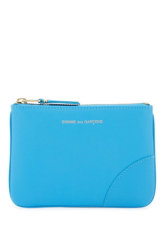 "classic Leather Mini Pouch For Everyday  - Light Blue