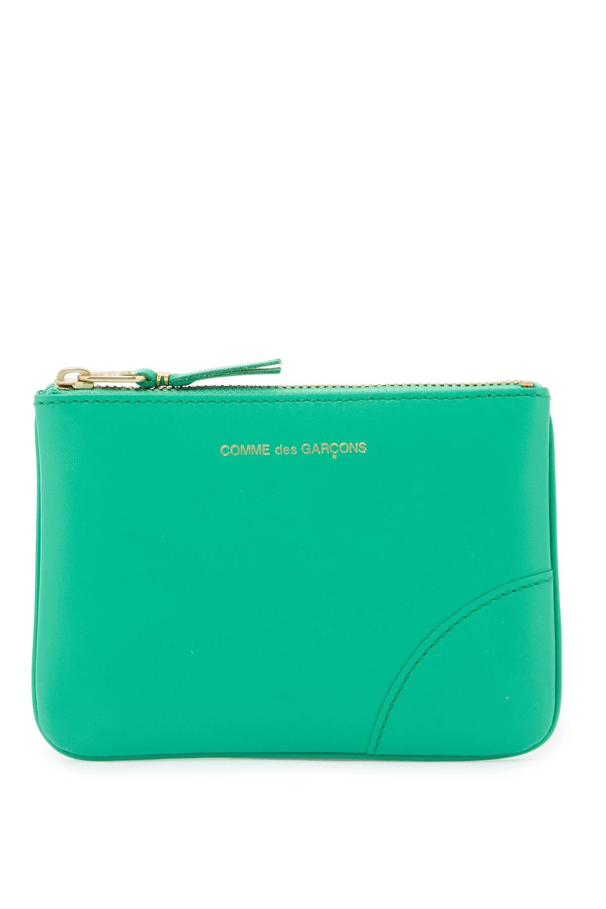 Small Smooth Leather Pouch  - Green