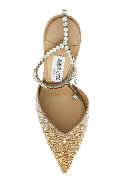 Crystals 'saeda 100' Pumps  - Gold