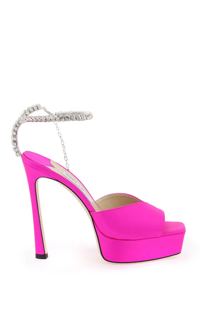 Saeda 125 Platform Sandals  - Fuchsia