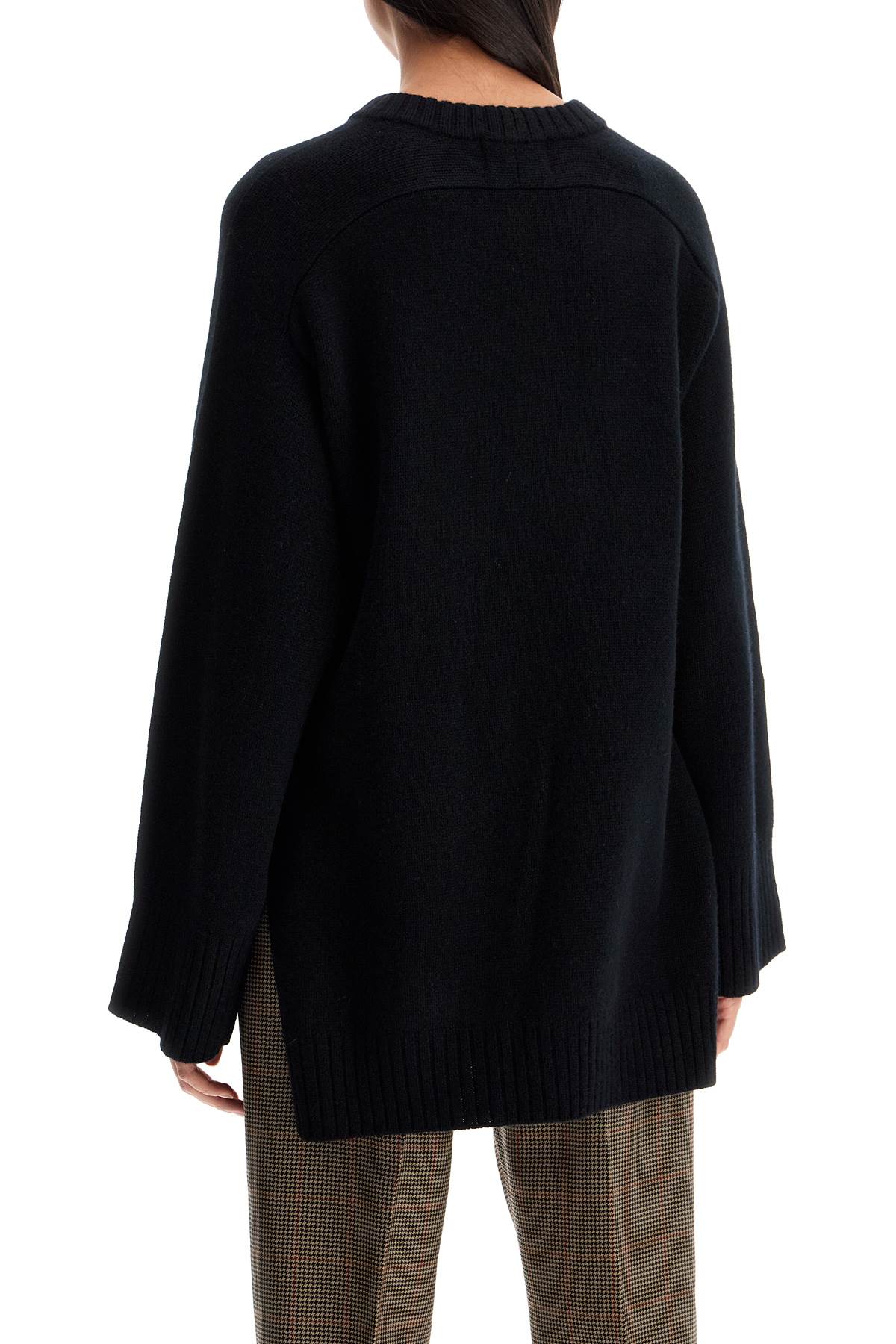 Safi Wool And Cashmere Pullover  - Black