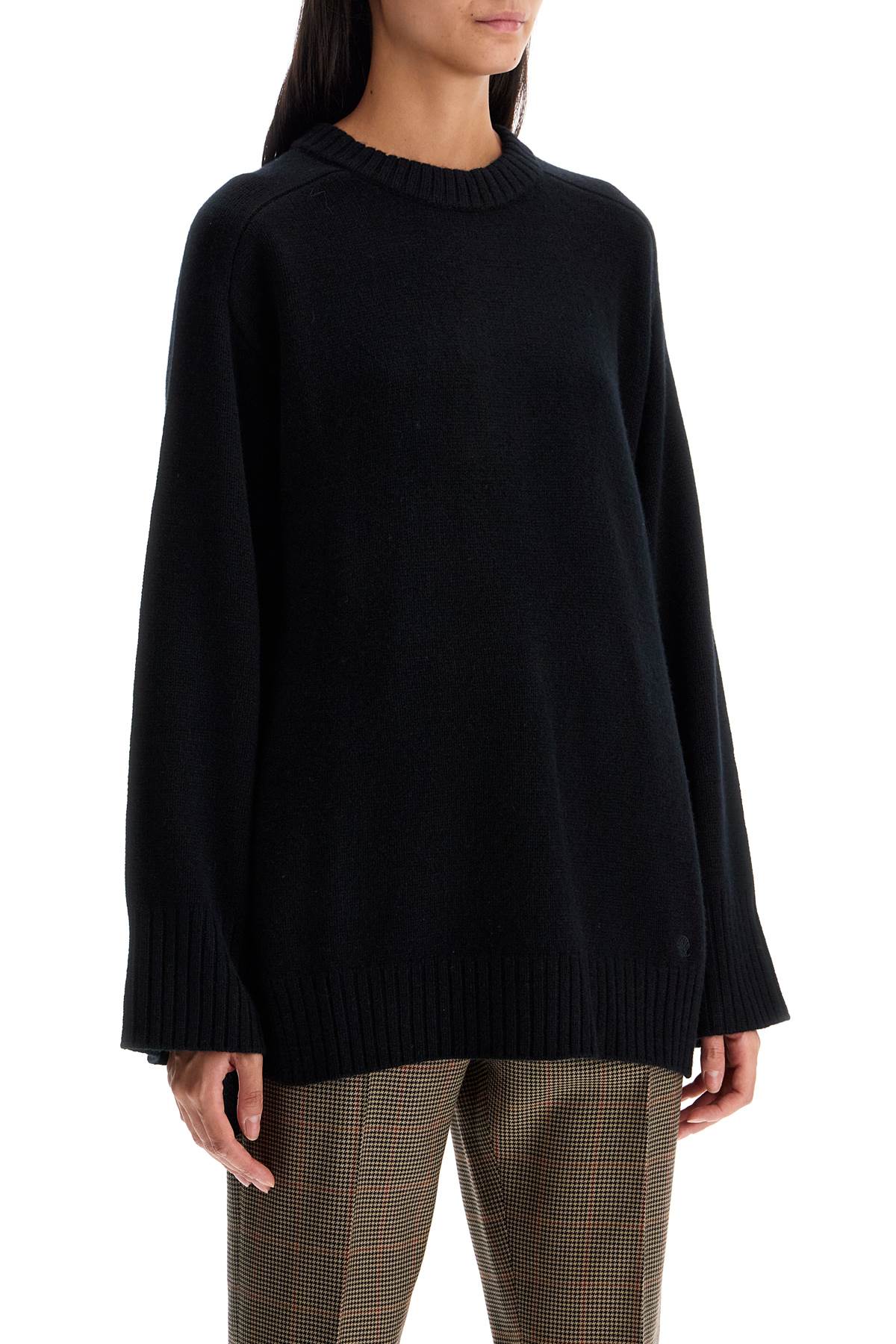 Safi Wool And Cashmere Pullover  - Black