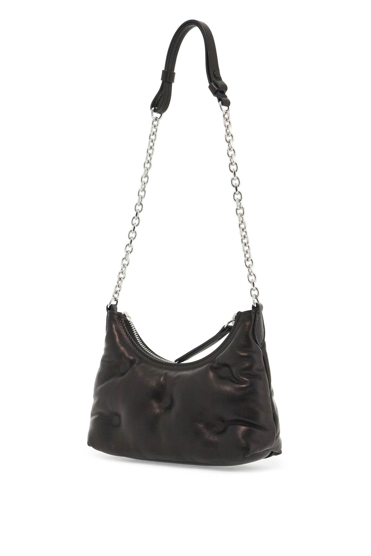 Glam Slam Micro Hobo Bag  - Black