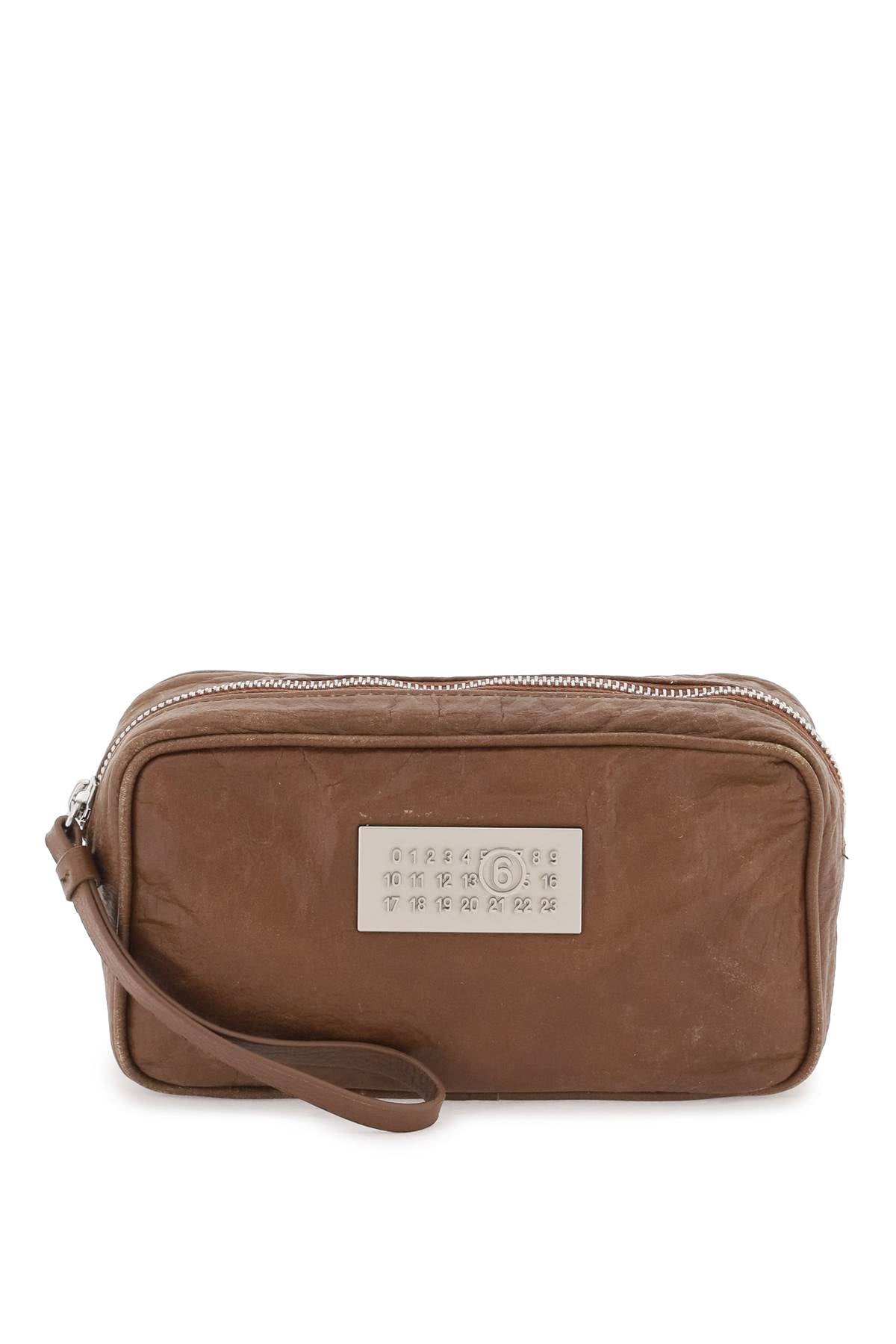 Numeric Pouch Bag  - Brown