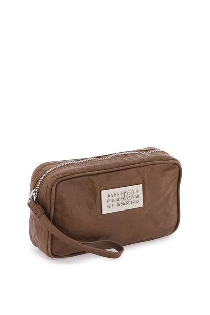 Numeric Pouch Bag  - Brown