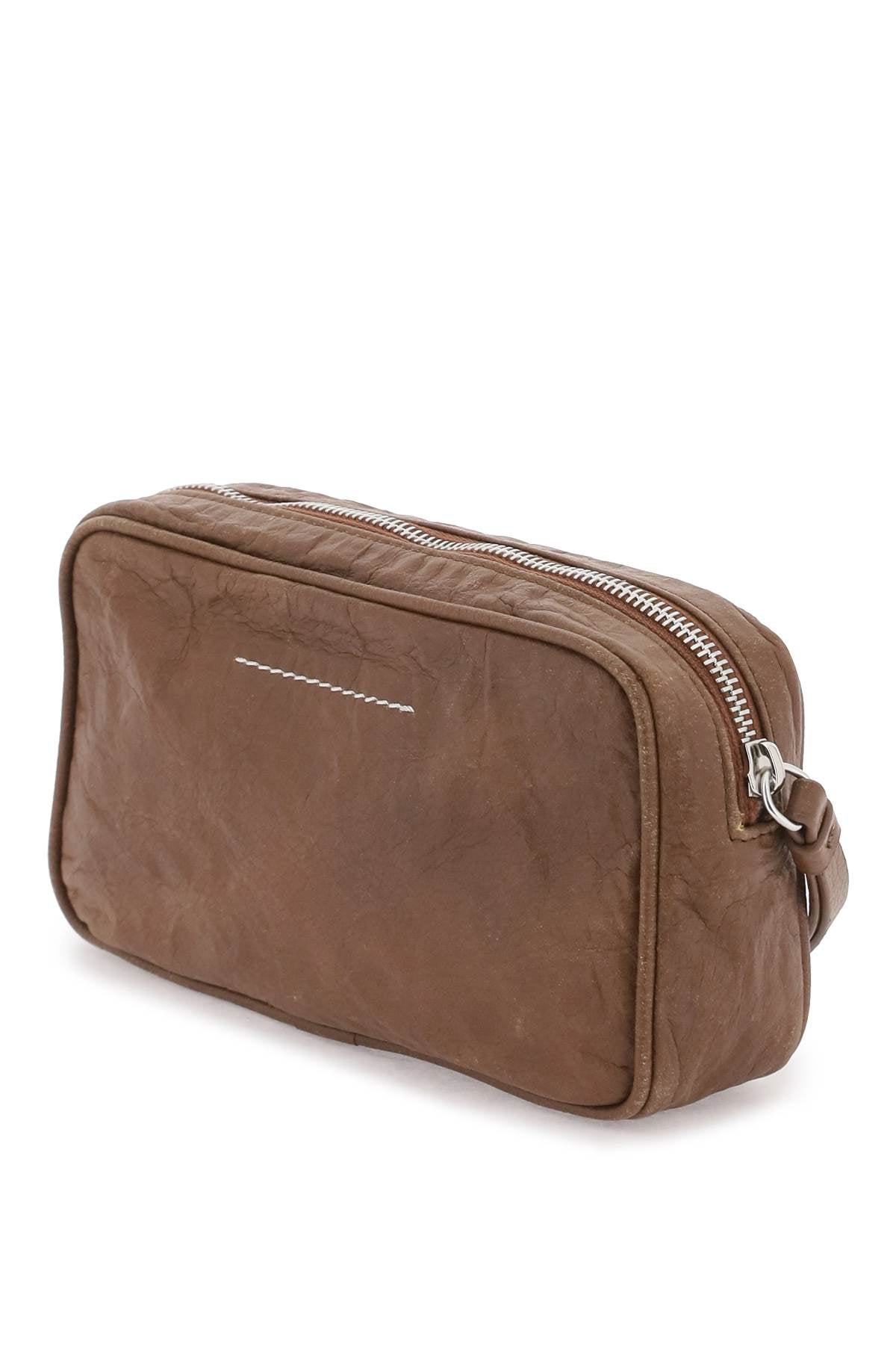 Numeric Pouch Bag  - Brown