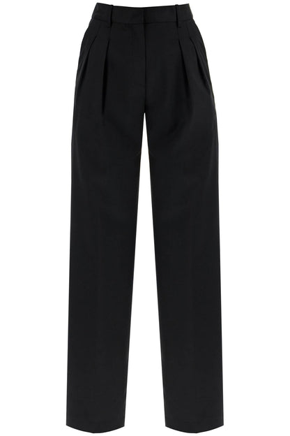 Double Pleat Trousers  - Nero