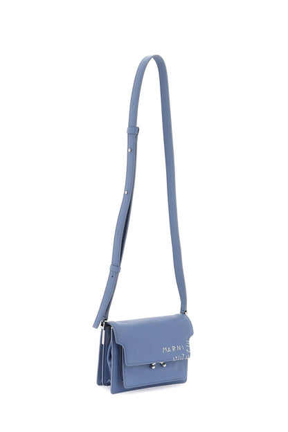 Mini Soft Trunk Shoulder Bag  - Celeste