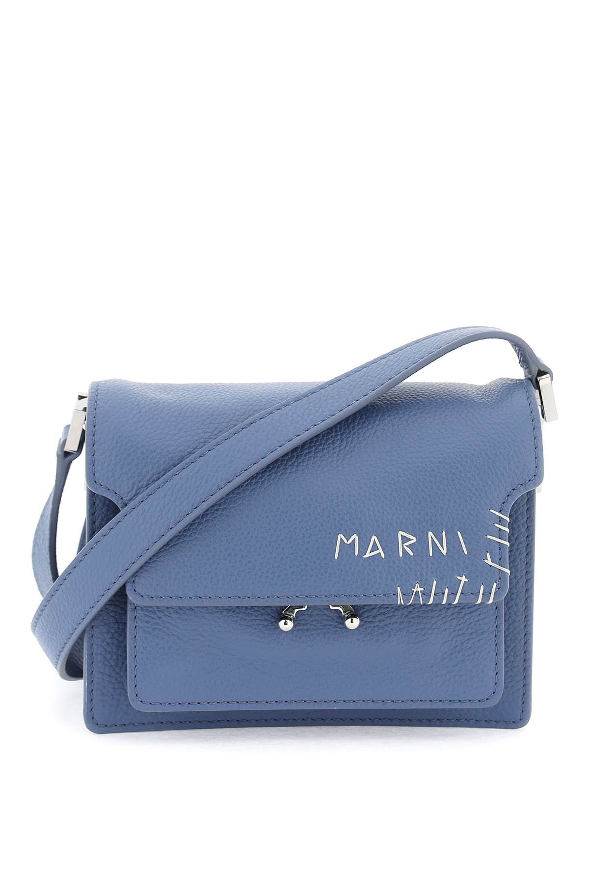 Mini Soft Trunk Shoulder Bag  - Celeste