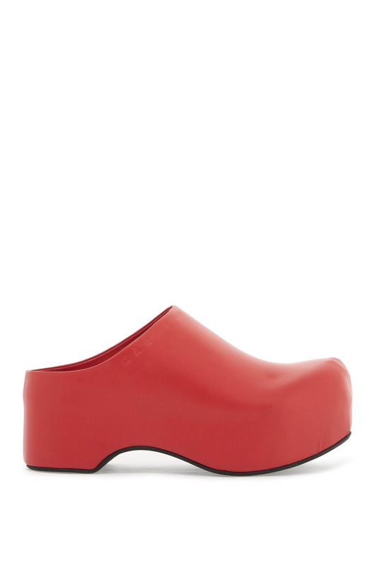 Chunky Clog Sabot With  - Red