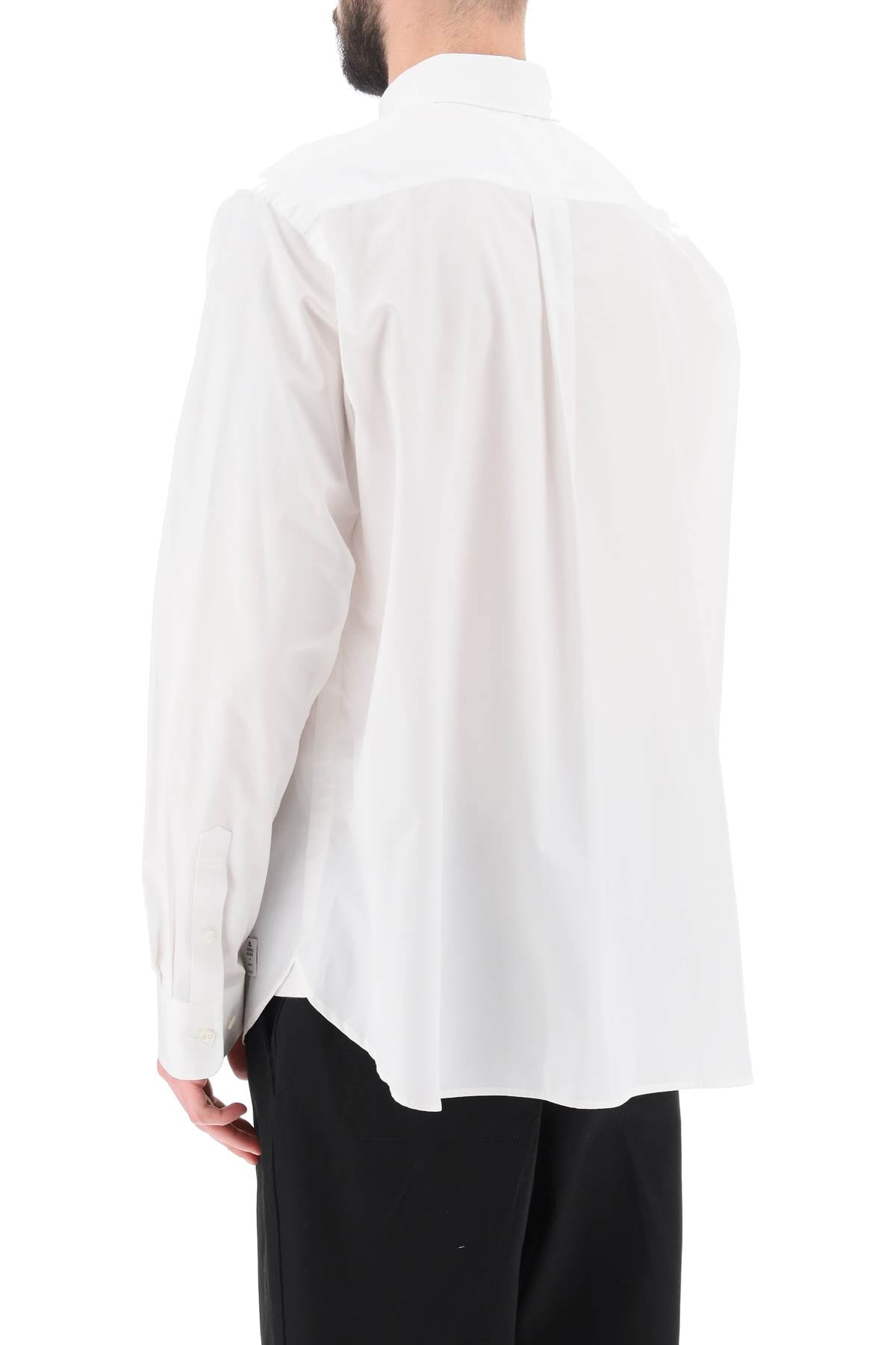 Thomas Mason Cotton Poplin Shirt  - Bianco