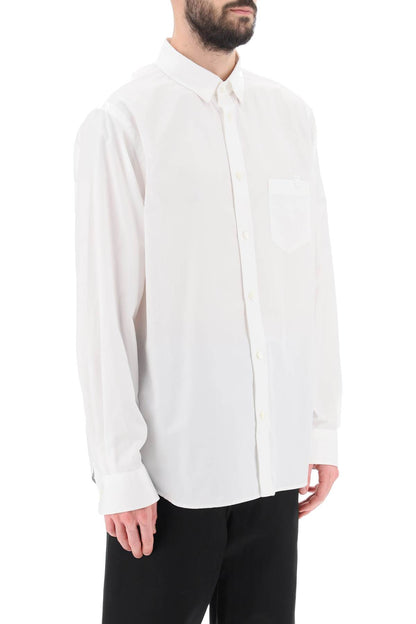 Thomas Mason Cotton Poplin Shirt  - Bianco