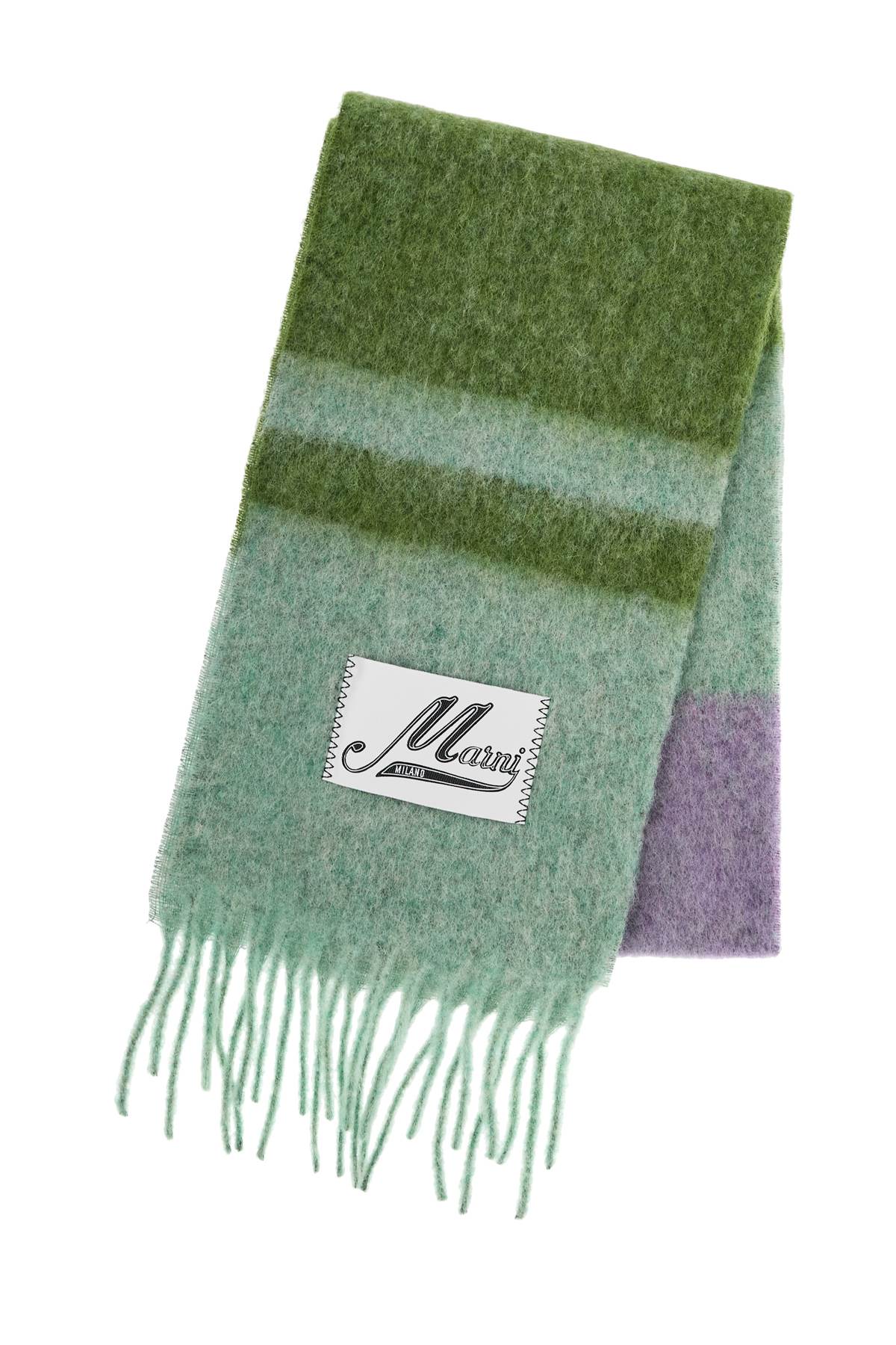 Mohair Scarf For Stylish  - Green