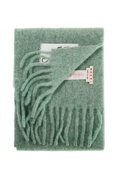 Mohair Scarf For Stylish  - Green