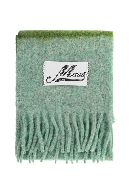 Mohair Scarf For Stylish  - Green