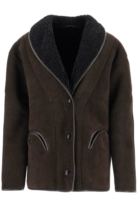 Shearling Tatoosh Coat  - Brown