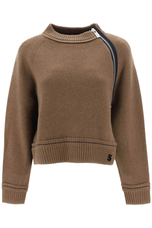 Cashmere Cotton Sweater  - Marrone