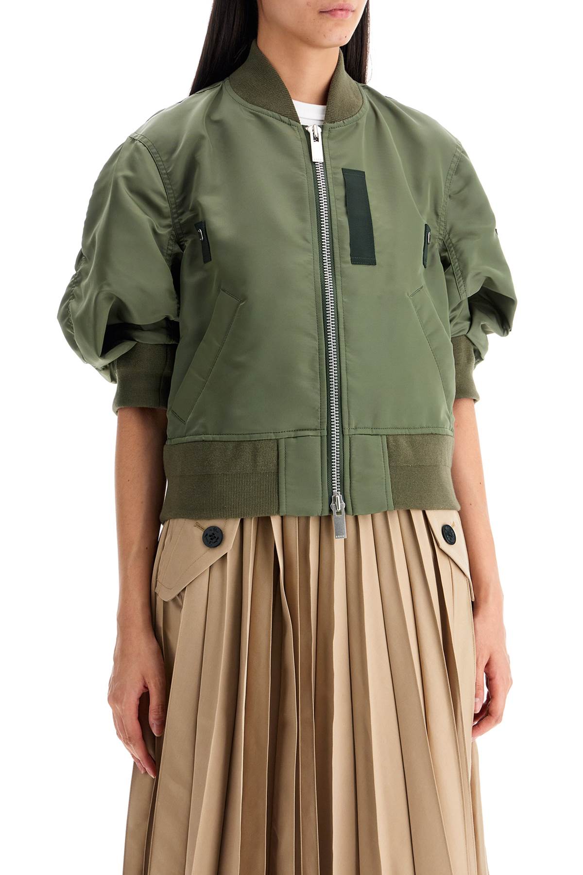 Short-sleeved Bomber  - Khaki