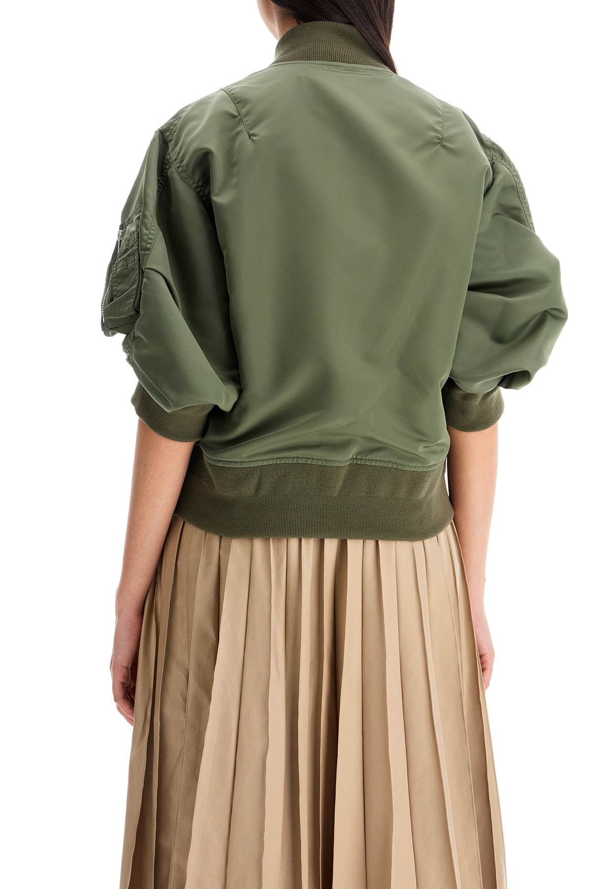 Short-sleeved Bomber  - Khaki