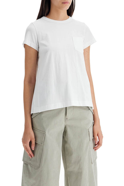 Pleated Back T-shirt  - White