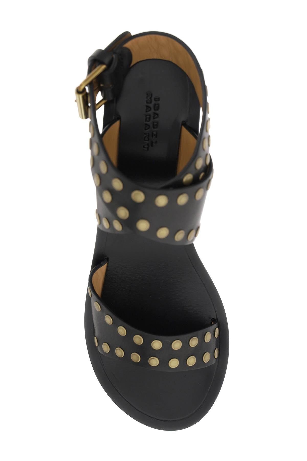 Studded Jillin Sandals  - Black