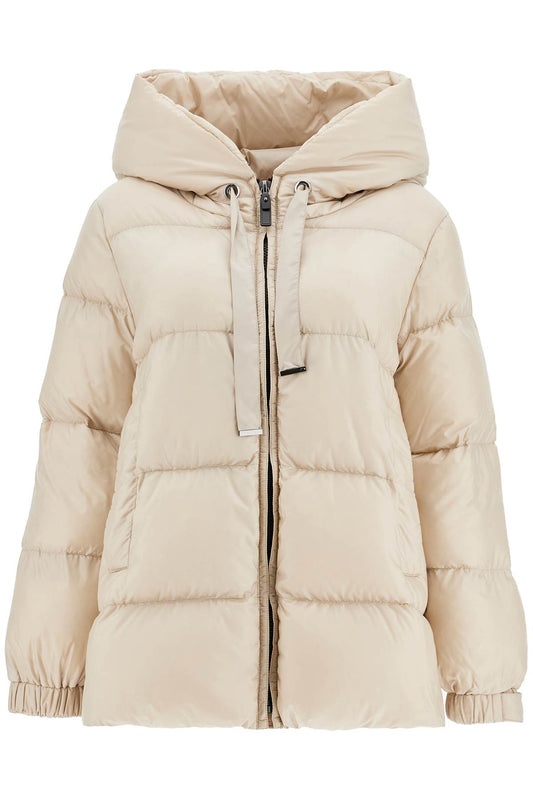 Seia Short Hooded Down Jacket  - White