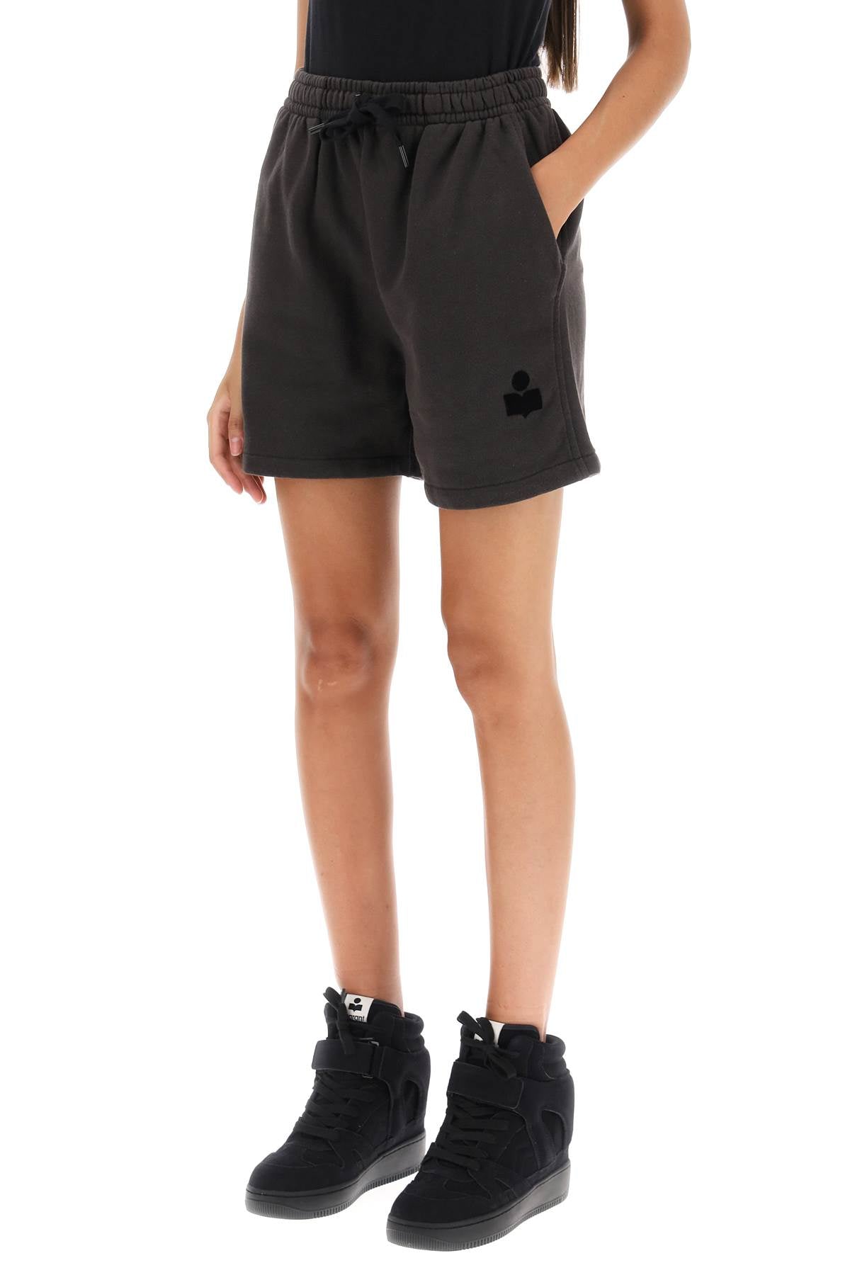 'mirana' Sweatshorts  - Black