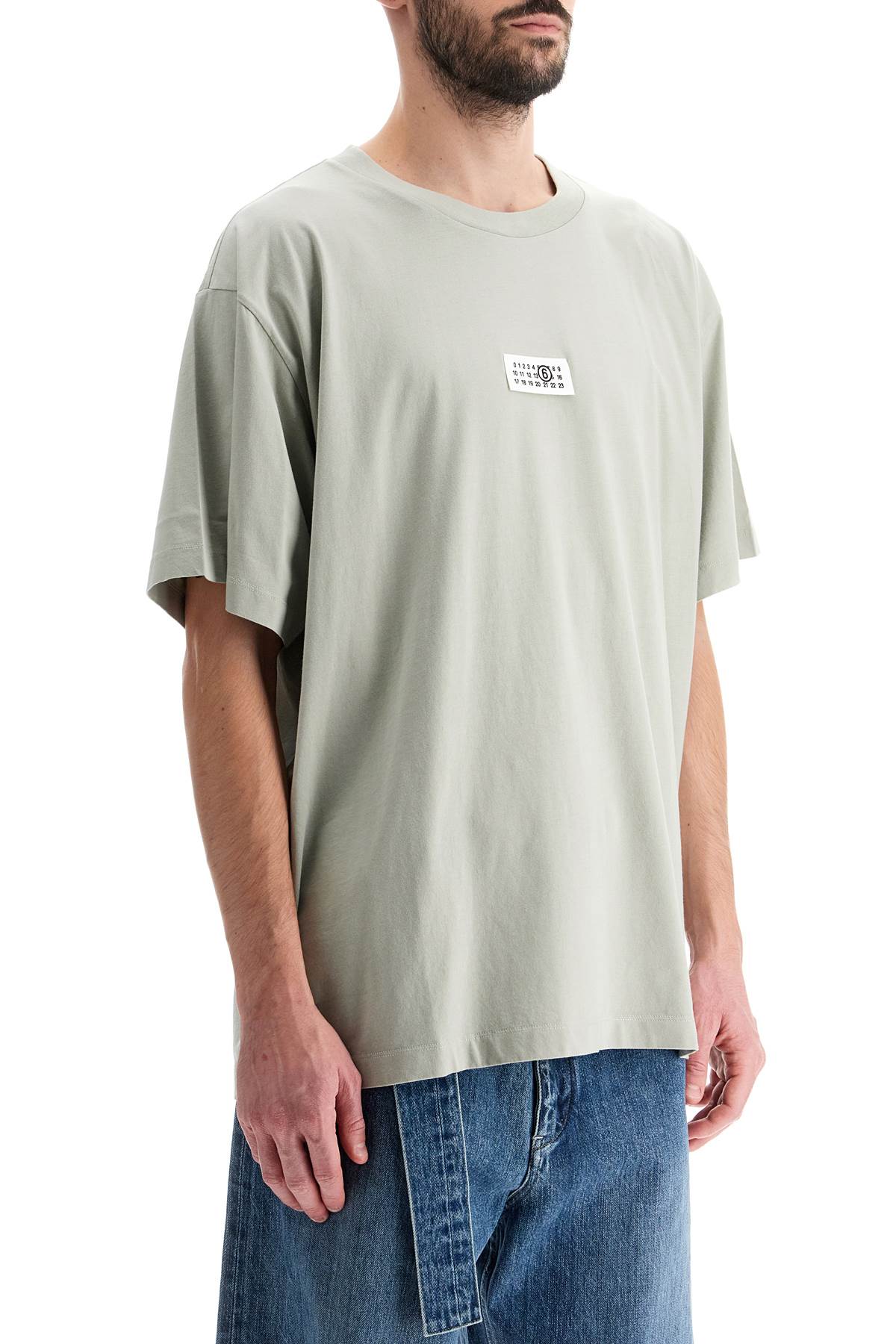 'oversized T-shirt With  - Khaki