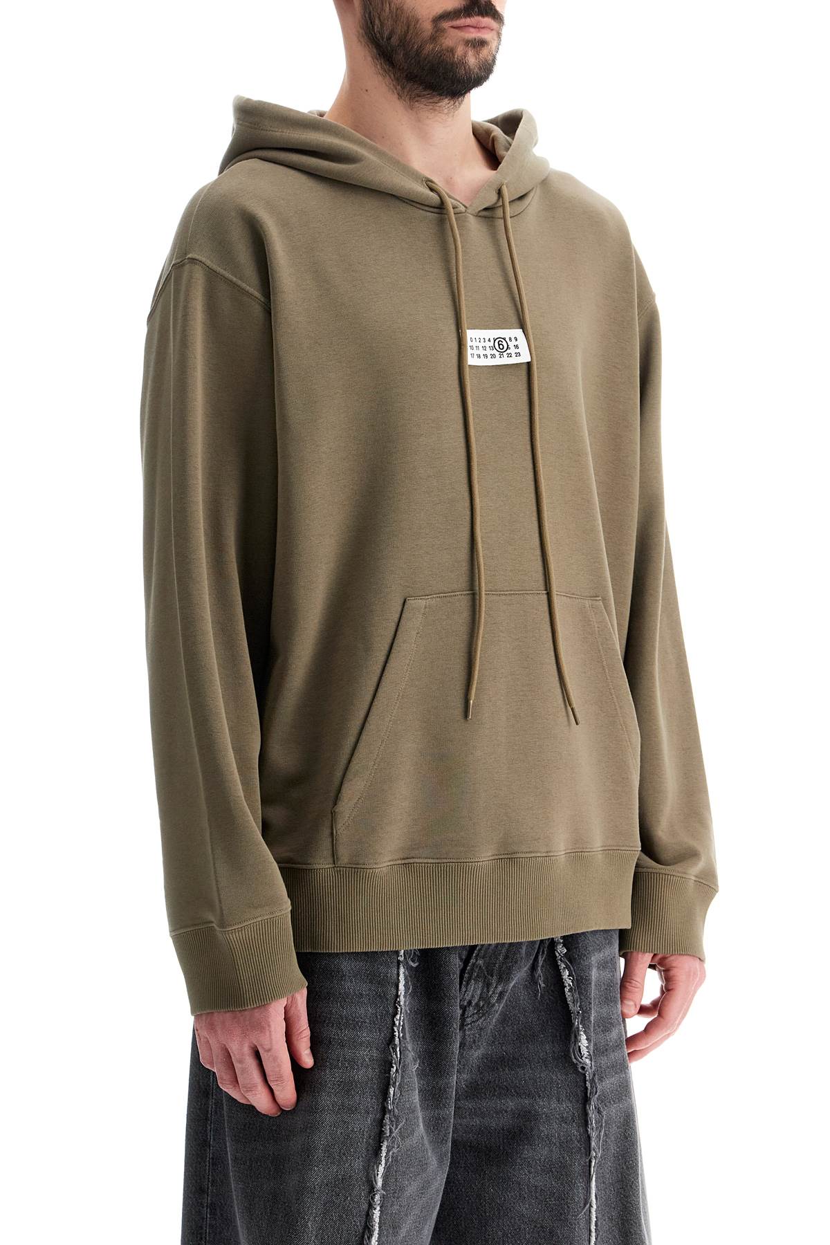 Numeric Logo Sweatshirt With Seven  - Khaki