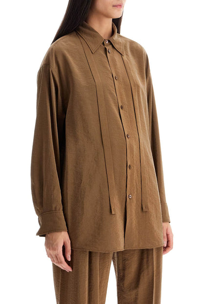 Dry Silk Shirt  - Brown