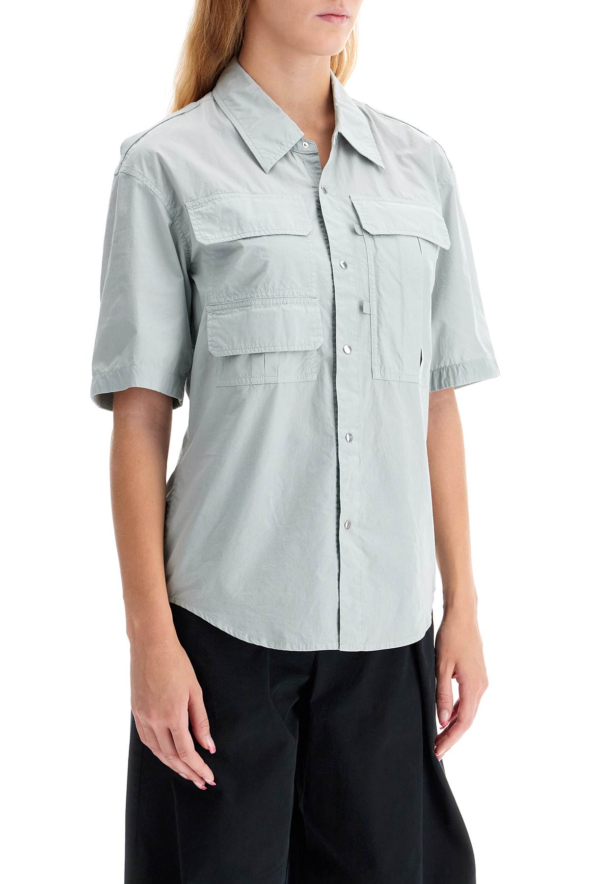 Short-sleeved 'reporter'  - Grey