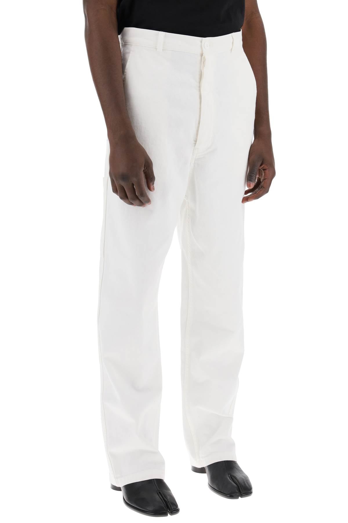 Cotton Bull Pants In Eight Words  - White