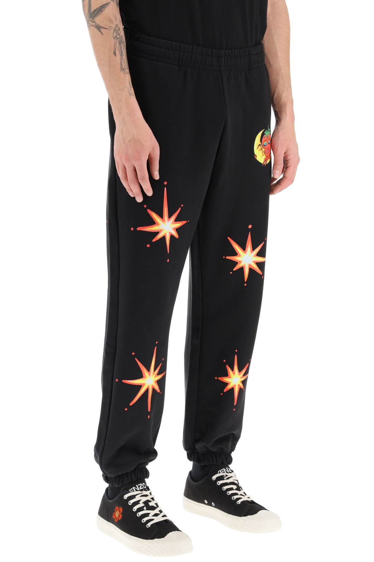 'firework' Jogger Pants  - Nero