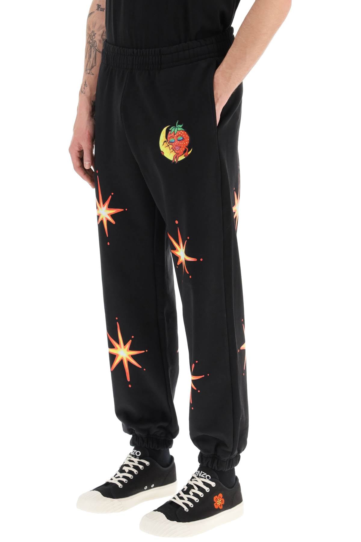 'firework' Jogger Pants  - Nero