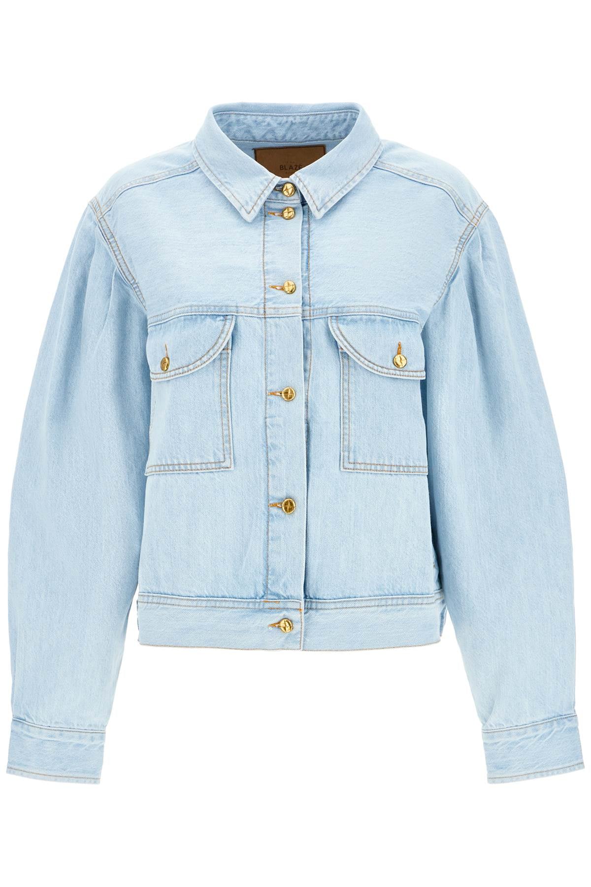 'nariida Shire' Denim Jacket  - Light Blue