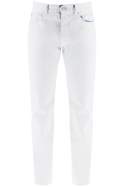 Jeans In Coated Denim  - White