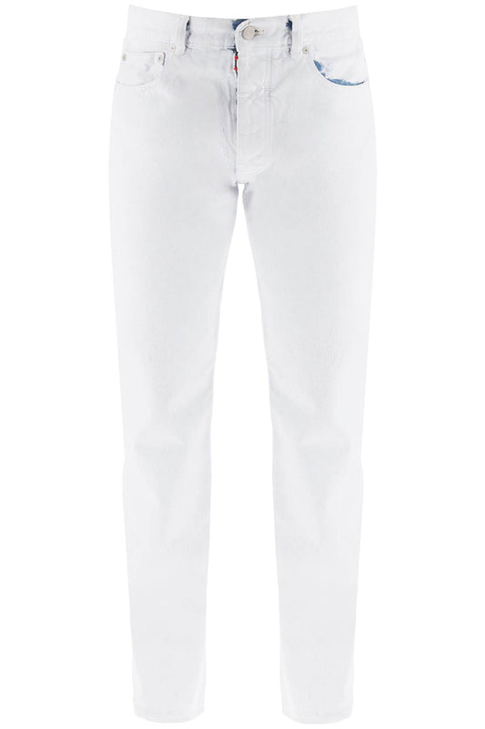 Jeans In Coated Denim  - White