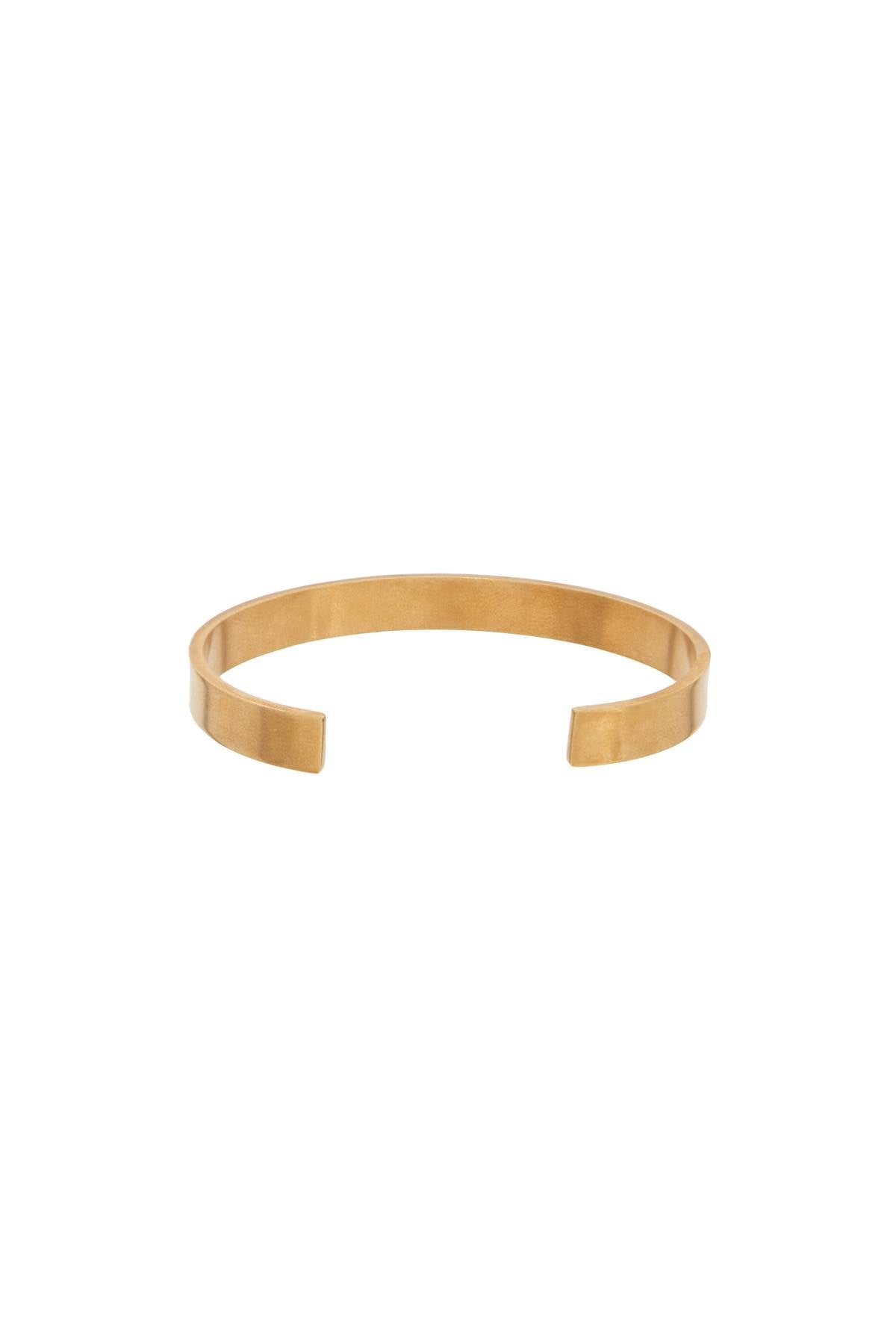 Rigid Bracelet With Logo  - Gold