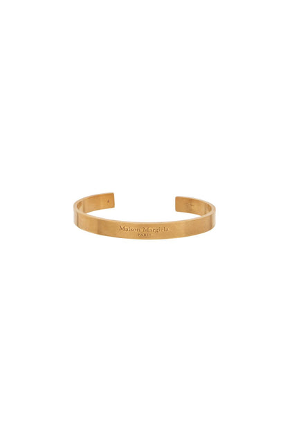 Rigid Bracelet With Logo  - Gold