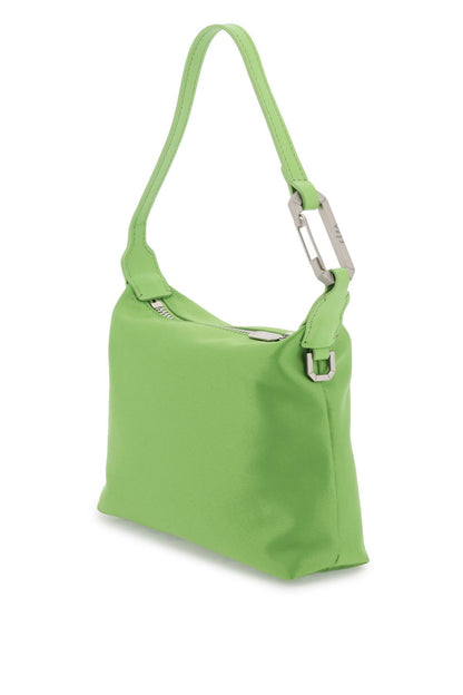 Satin Mini Moon Bag  - Verde