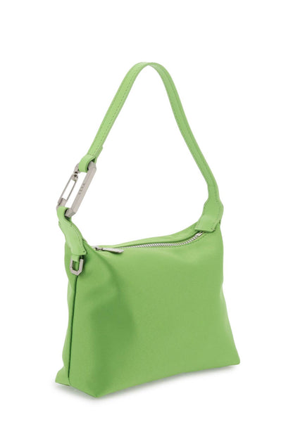 Satin Mini Moon Bag  - Verde