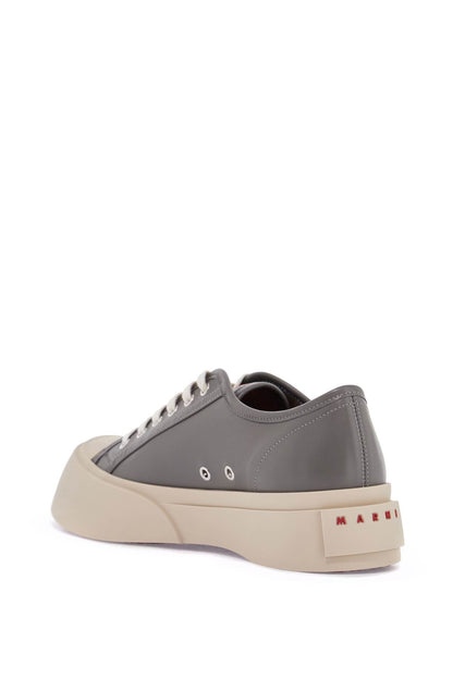 Elegant Gray Calfskin Men's Sneakers  - Grey