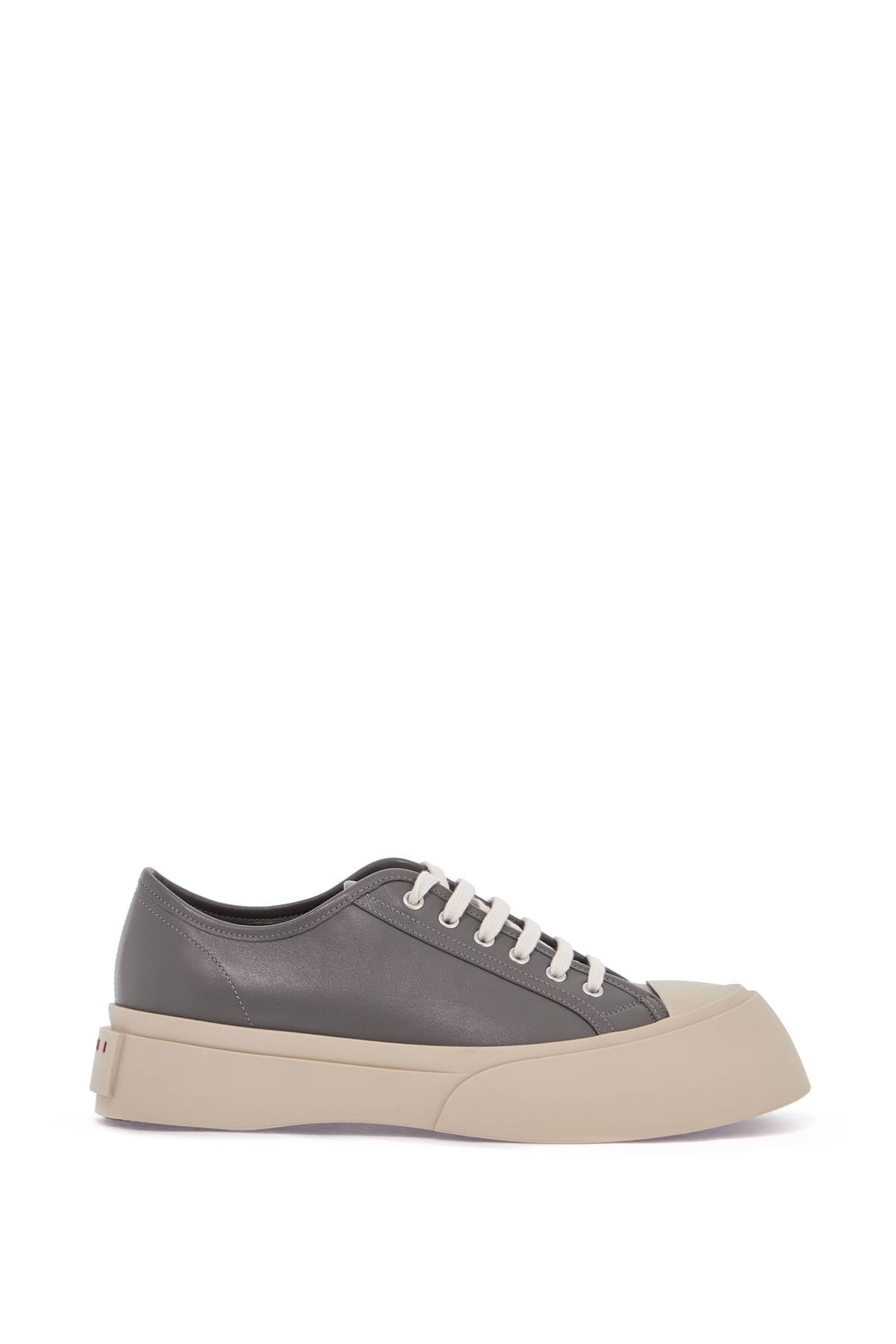 Elegant Gray Calfskin Men's Sneakers  - Grey