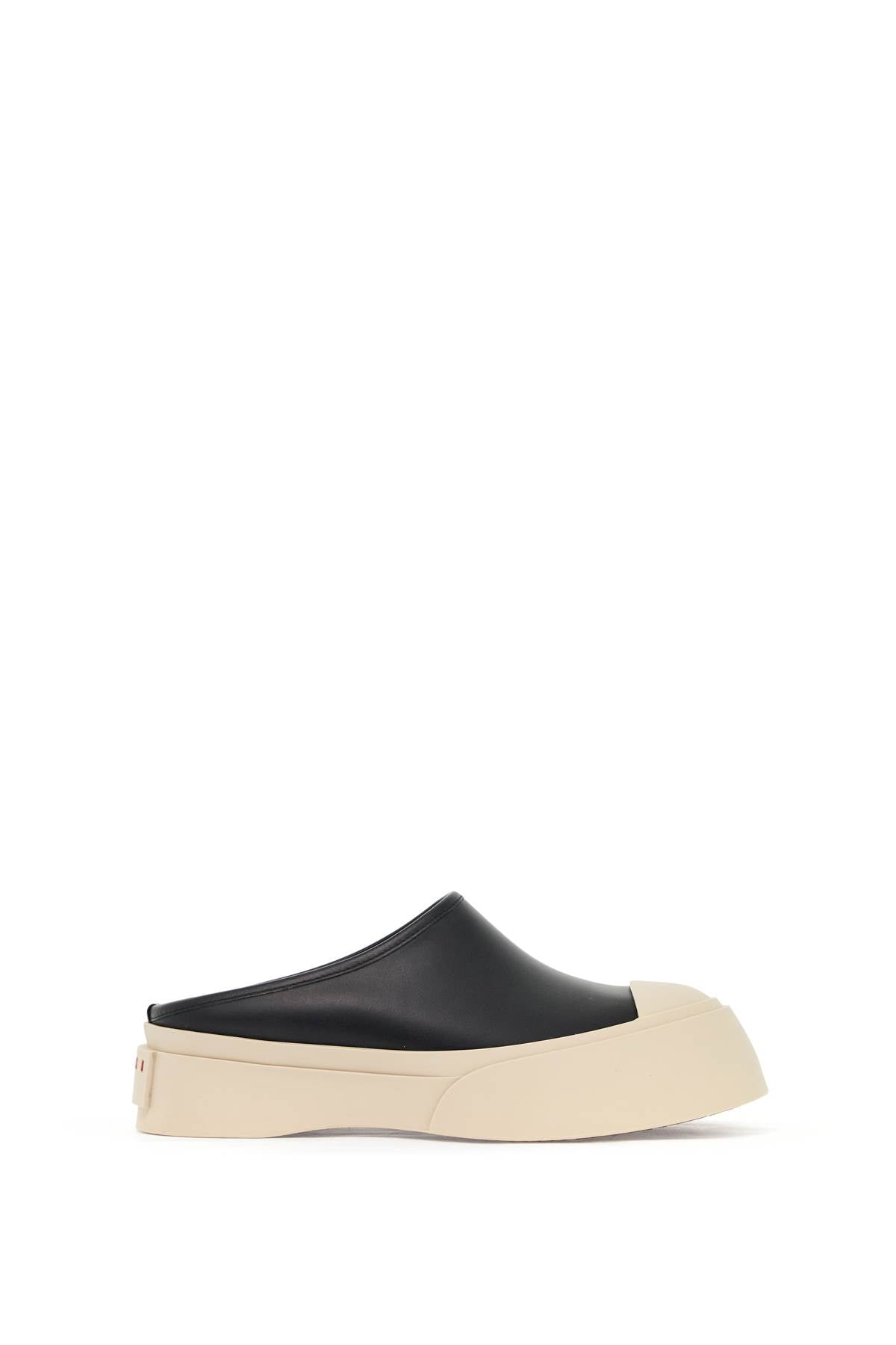 Smooth Leather Pablo Clogs  - Black