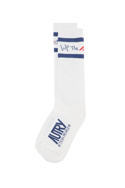 Socks With Logo  - White