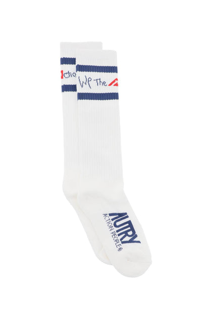 Socks With Logo  - White