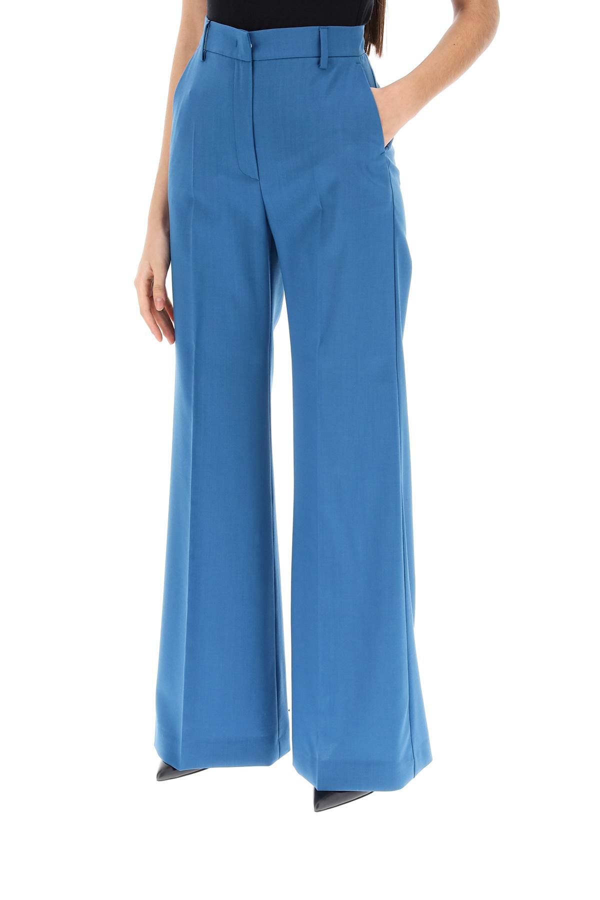 Sonale Flared Trousers  - Blue