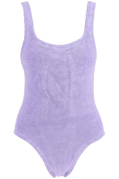 One-piece Square Neck Swims  - Purple